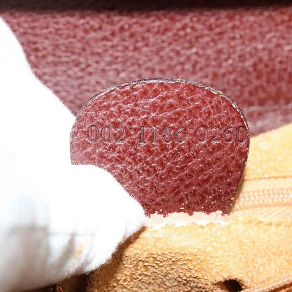 GUCCI Bamboo Hand Bag Leather Brown Gold 002 1186 0260 Auth ep10204