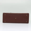 GUCCI Bamboo Hand Bag Leather Brown Gold 002 1186 0260 Auth ep10204-5