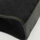 GUCCI GG Canvas Jackie Hand Bag Black Silver 002 1065 Auth ep10213-14
