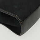 GUCCI GG Canvas Jackie Hand Bag Black Silver 002 1065 Auth ep10213-15