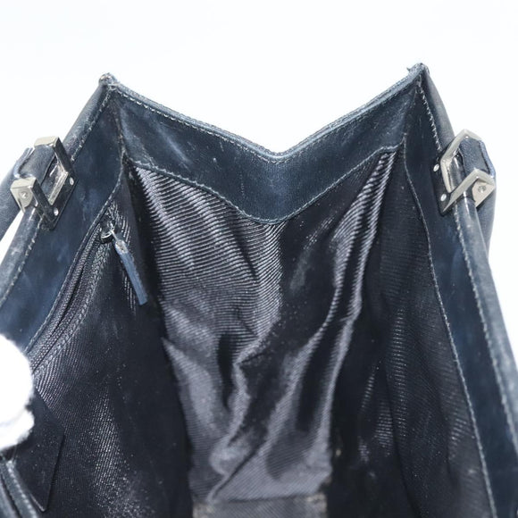 GUCCI GG Canvas Jackie Hand Bag Black Silver 002 1065 Auth ep10213