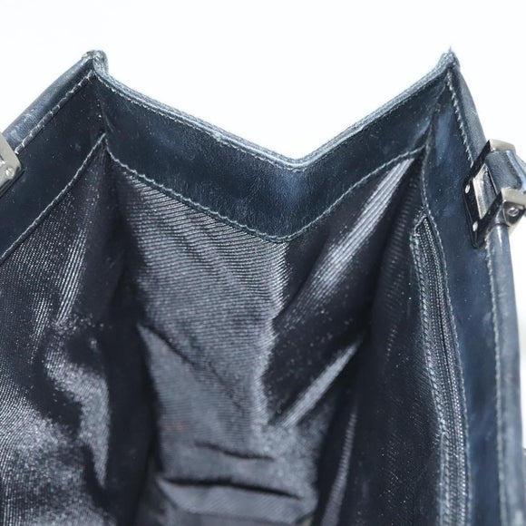 GUCCI GG Canvas Jackie Hand Bag Black Silver 002 1065 Auth ep10213