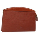 LOUIS VUITTON Epi Trousse Crete Pouch Brown M48403 LV Auth ep10214-1