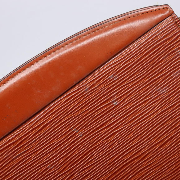 LOUIS VUITTON Epi Trousse Crete Pouch Brown M48403 LV Auth ep10214