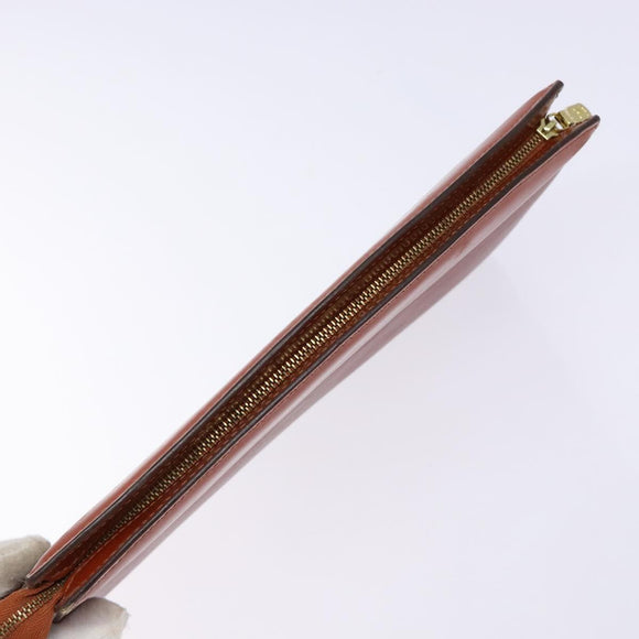 LOUIS VUITTON Epi Trousse Crete Pouch Brown M48403 LV Auth ep10214