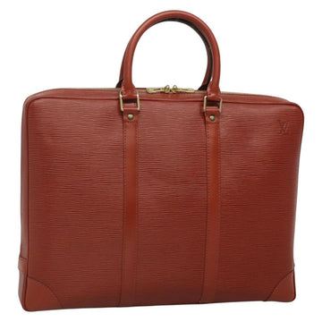 LOUIS VUITTON Epi Porte Documents Voyage Business Bag Brown M54478 Auth ep10215