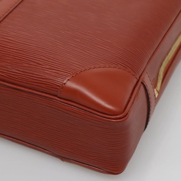 LOUIS VUITTON Epi Porte Documents Voyage Business Bag Brown M54478 Auth ep10215