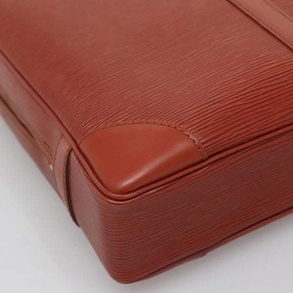 LOUIS VUITTON Epi Porte Documents Voyage Business Bag Brown M54478 Auth ep10215