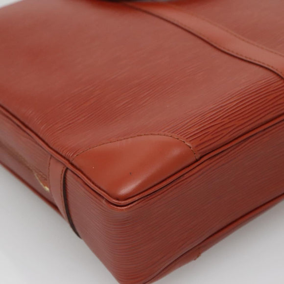 LOUIS VUITTON Epi Porte Documents Voyage Business Bag Brown M54478 Auth ep10215