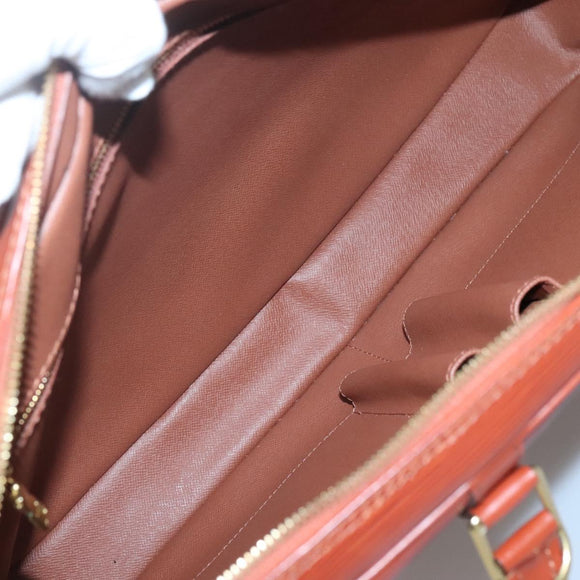 LOUIS VUITTON Epi Porte Documents Voyage Business Bag Brown M54478 Auth ep10215