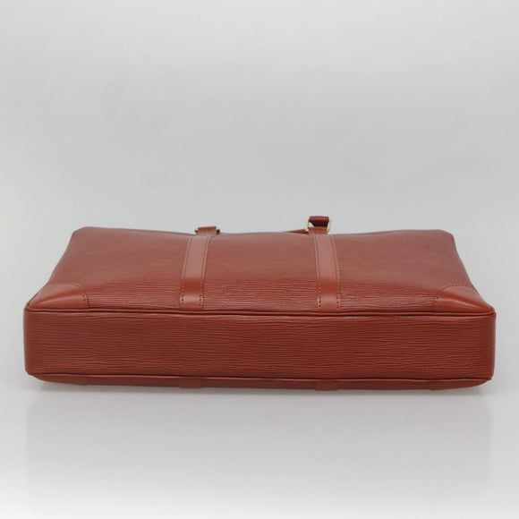 LOUIS VUITTON Epi Porte Documents Voyage Business Bag Brown M54478 Auth ep10215