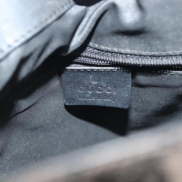 GUCCI GG Canvas Tote Bag Black Silver 002 1076 3754 Auth ep10216