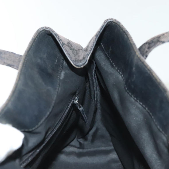 GUCCI GG Canvas Tote Bag Black Silver 002 1076 3754 Auth ep10216