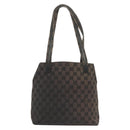 GUCCI GG Canvas Tote Bag Black Silver 002 1076 3754 Auth ep10216-2