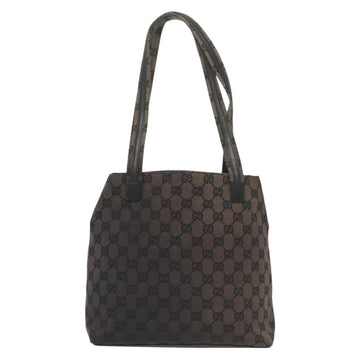 GUCCI GG Canvas Tote Bag Black Silver 002 1076 3754 Auth ep10216 - 0