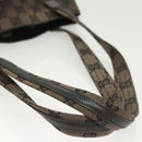 GUCCI GG Canvas Tote Bag Black Silver 002 1076 3754 Auth ep10216-7