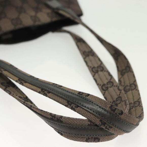 GUCCI GG Canvas Tote Bag Black Silver 002 1076 3754 Auth ep10216