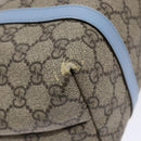 GUCCI GG Supreme Hand Bag PVC Beige Silver 297557 Auth ep10221-14