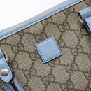 GUCCI GG Supreme Hand Bag PVC Beige Silver 297557 Auth ep10221-17