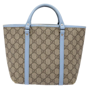 GUCCI GG Supreme Hand Bag PVC Beige Silver 297557 Auth ep10221 - 0