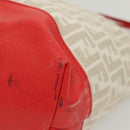 FENDI Zucca Canvas Tote Bag White Gold Auth ep10233-16
