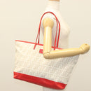 FENDI Zucca Canvas Tote Bag White Gold Auth ep10233-25
