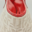 FENDI Zucca Canvas Tote Bag White Gold Auth ep10233-6