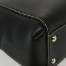 GUCCI Tote Bag Leather Gold Black 141432 Auth ep10234-15