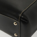 GUCCI Tote Bag Leather Gold Black 141432 Auth ep10234-10