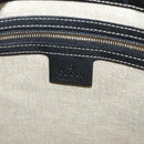 GUCCI Tote Bag Leather Gold Black 141432 Auth ep10234-18