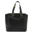 GUCCI Tote Bag Leather Gold Black 141432 Auth ep10234-13