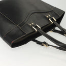 GUCCI Tote Bag Leather Gold Black 141432 Auth ep10234-8