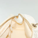 Christian Dior Canage Hand Bag Canvas White Gold Auth ep10239-20