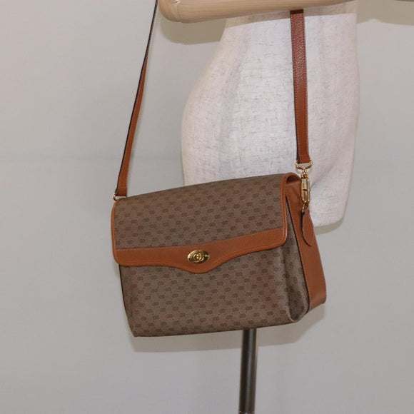 GUCCI Micro GG Supreme Shoulder Bag PVC Beige 001 115 6165 8031 Auth ep10240