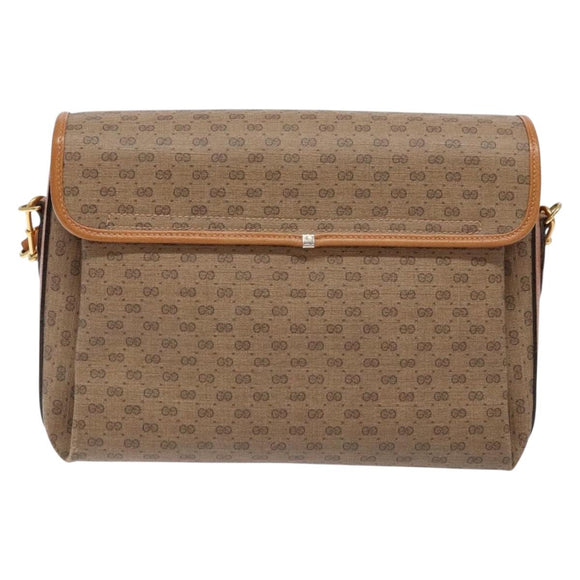 GUCCI Micro GG Supreme Shoulder Bag PVC Beige 001 115 6165 8031 Auth ep10240