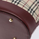 BURBERRY Nova Check Tote Bag Canvas Beige Gold Auth ep10243-10