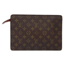 LOUIS VUITTON Monogram Pochette Homme Clutch Bag M51795 LV Auth ep10246-2