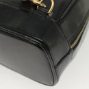 GUCCI Bamboo Body Bag Patent leather Black Silver 003 3444 0127 Auth ep10252-16