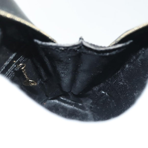 GUCCI Bamboo Body Bag Patent leather Black Silver 003 3444 0127 Auth ep10252