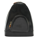 GUCCI Bamboo Body Bag Patent leather Black Silver 003 3444 0127 Auth ep10252-13