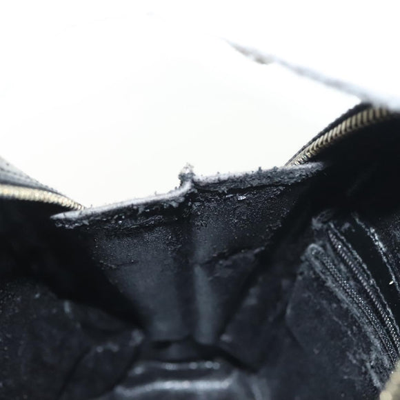 GUCCI Bamboo Body Bag Patent leather Black Silver 003 3444 0127 Auth ep10252