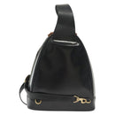 GUCCI Bamboo Body Bag Patent leather Black Silver 003 3444 0127 Auth ep10252-2