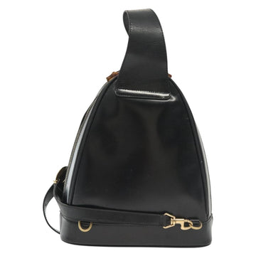 GUCCI Bamboo Body Bag Patent leather Black Silver 003 3444 0127 Auth ep10252 - 0