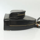 GUCCI Bamboo Body Bag Patent leather Black Silver 003 3444 0127 Auth ep10252-4