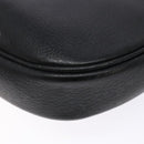 Burberrys Shoulder Bag Leather Black Gold Auth ep10257-15