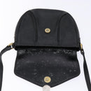 Burberrys Shoulder Bag Leather Black Gold Auth ep10257-10