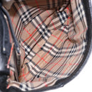 Burberrys Shoulder Bag Leather Black Gold Auth ep10257-11