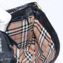 Burberrys Shoulder Bag Leather Black Gold Auth ep10257-18