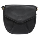Burberrys Shoulder Bag Leather Black Gold Auth ep10257-13