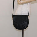 Burberrys Shoulder Bag Leather Black Gold Auth ep10257-20
